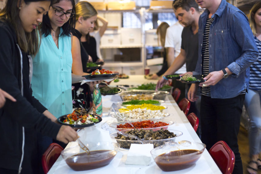 Office Lunch Catering Salad Bar